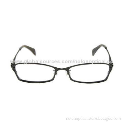 Gun Metal Eyeglass Frame, Logos Can be Printed